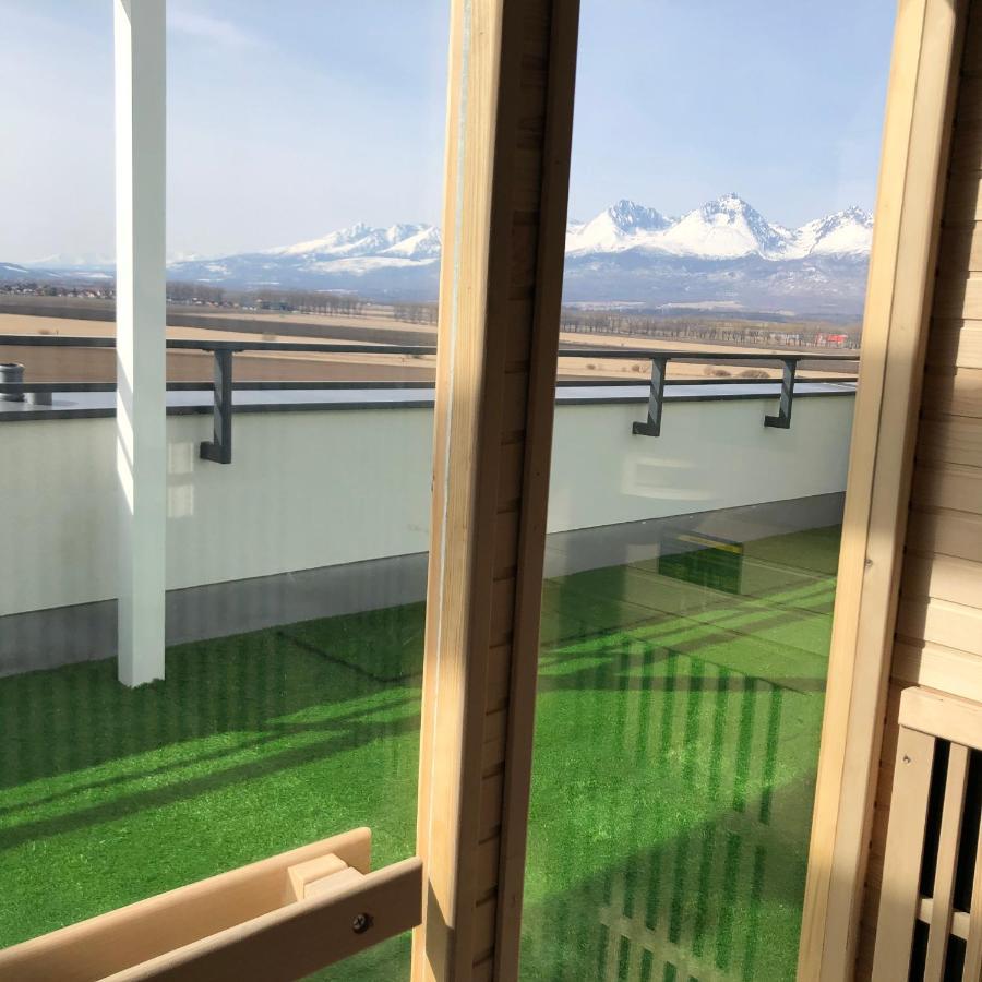 Tatra Billetee Apartman S Luxusnym Vyhladom Na Vysoketatry A Sukromnym Wellness 포프라트 외부 사진