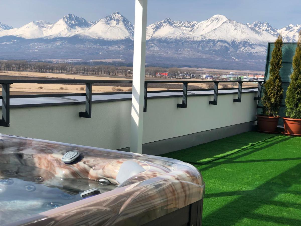Tatra Billetee Apartman S Luxusnym Vyhladom Na Vysoketatry A Sukromnym Wellness 포프라트 외부 사진