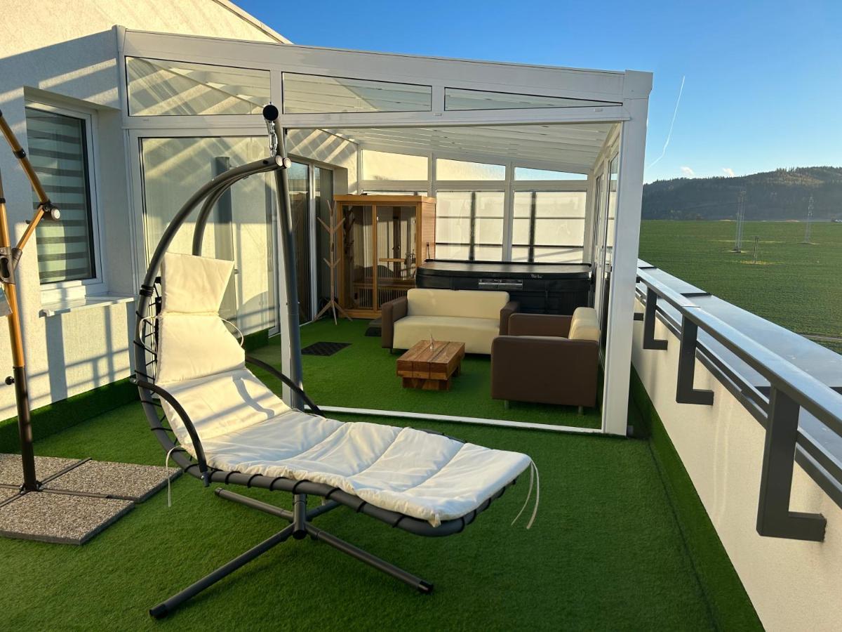 Tatra Billetee Apartman S Luxusnym Vyhladom Na Vysoketatry A Sukromnym Wellness 포프라트 외부 사진
